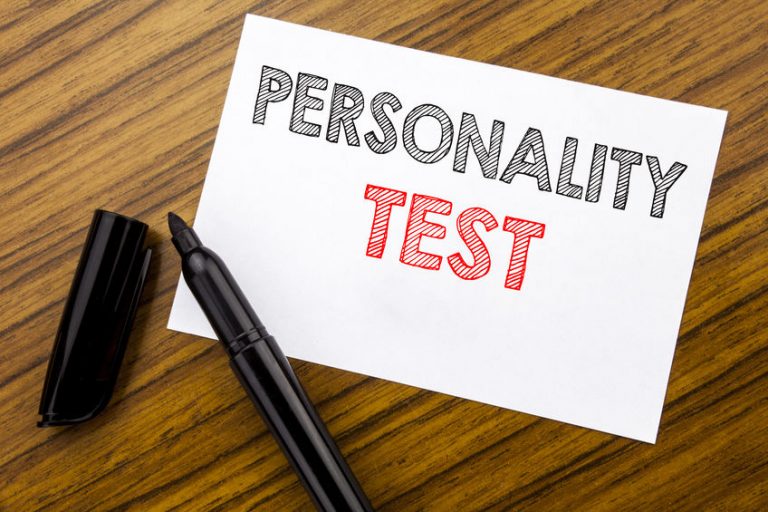 Writing text showing Personality Test. Business concept for Attitude